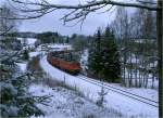 Umgeleiteter G�terzug beim Ort ...  Bernd Kauschmann 19.02.2012
