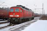 BR 233 233 521-4 brachte einen Kalizug von Heringen/Werra nach Gerstungen, um nun als Lz dahin zur�ckzufahren. Gerstungen am 18.12.09.