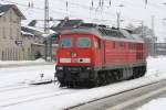233 705-3 rollt am 19.02.2010 durch Angerm�nde  ...