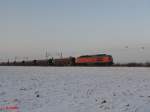 BR 233 mit Zugen Eine 233 zieht ein Getreidezug bei Schkeuditz West. 23.12.09