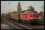 DB 233 249-2 mit Seitenschiebewandwagen zum Karower Kreuz im letztem ...