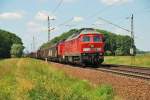 Br 233 249-2 mit ein mischer durch Ahrensdorf(BAR) 24/06/2010.  ...