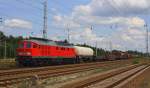 233 217-9 durchf�hrt am 04.08. 10 den Bahnhof Hosena  ...