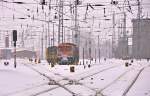 ein HVLE-Tiger (V330.03) mit m�chtigen Schneepfoten abgestellt im Vorfeld des ...
