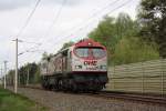 br-250-tiger 330 092 kam am 05.04.2010 LZ durch Gifhorn in Richtung Wolfsburg