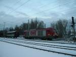 BR 253 OHE 270080 im Gbf Bramow. Sie hat einen Holzleerzug nach Rostock-Bramow gebracht.
10.01.2010