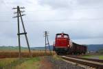 BR 260 260 109 legt einen kurzen Fotohalt hinter Sarnau ein. 17.10.09