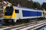 BR 264 Voith Maxima 40 CC Am Morgen des 10. M�rz 2010 stand die Voith Maxima 40 CC (UIC: 92 80 1264 009-2 D - VTLT) zur Abfhart bereit im Kronacher Bahnhof. Mit Ihr wurden einige Tage lang Testfahrten auf der Frankenwaldrampe (KBS 840) durchgef�hrt.