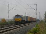 DLC DE 6303 am 27. Oktober 2009 mit Containern gen ...