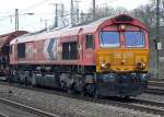 DE670 der HGK in K�ln West am 21.01.2010  ...