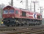 br-266-class-66---jt42cwr DE62 der HGK verl�sst Lz den Gbf Gremberg rtg Bergisch Gladbach am 12.04.2010