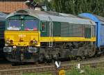 br-266-class-66---jt42cwr Neuzugang bei der HGK , DE54 steht derzeit im BW der HGK in Br�hl-Vochem an der Kurf�rstenstrasse (Fotostandpunkt), aufgenommen am 28.07.2010