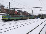 BR 27 Welkenraedt war heute Grossparkplatz f�r E-Loks : 2740, 2708, 2735, 2732, 1336 und verdeckt 1351 standen wegen der K�lte aufgeb�gelt auf den seitlichen Abstellgleisen. Aufgenommen am 13/02/2010.