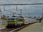 BR 27 Bedingt durch Gleisbauarbeiten zwischen L�ttich und Ans, war f�r den IC Blankenberge-Li�ge Guillemins am 28.03.10 in Ans Endstation. (Jeanny) 