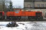 Seitenansicht von RBH 823 am 24.12.09 in Ratingen-Lintorf  ...