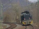 Am 18.03.2010 fuhr diese schwarze G1206 der MRCE Lz in ...
