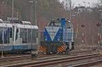 Die V151 der Rurtalbahn in D�ren Hbf 28.3.10  ...