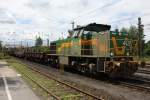 Dortmunder Eisenbahn 402 am 19.6.10 in Duisburg-Entenfang  ...