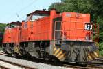 br-275-mak-g-1206 Die 824 & 823 der RBH durchfahren Duisburg Neudorf in DT am 07.07.2010