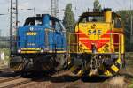 MWB V2304 am 15.7.10 neben EH 545 in Duisburg-Bissingheim  ...