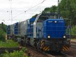 br-277-g1700-2-bb Und noch ein Highlight. Ein MAK Lokzug bestehend aus einer ziehenden G1700BB und zwei G2000 im Schlepp musste in Radbruch einen Signal- und �berholhalt hinlegen. Aufgenommen am 06.07.2010.