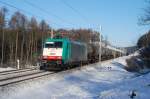 Cobra E186 214 -- 2822 Moresnet Belgi� 10 Januari 2009 ...