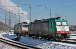 br-28-e186 2808 der COBRA steht abgestellt in Stolberg (Rheinland) Hbf 7.3.10