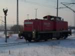 Rangierdienst am 05.Februar 2010 in Mukran hatte 291 902.  ...