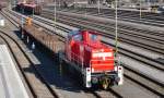 294 669-7 mit Flachwagen - Bhf Euskirchen 09.03.2010  ...