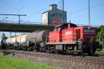 BR 294 294 631-7 Railion mit einem Kesselwagenzug in Barnten nach Hannover unterwegs
