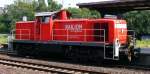 Eine Dieselrangierlok der DB-Baureihe 294 im Bahnhof Herne, 24. Juni ...