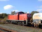 Die 295 057 im Industriegleis in Wilhelmshaven. Oktober 2005  ...