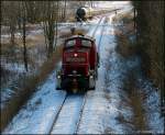 295 076-4 bei Rangierarbeiten ...  Norman  03.02.2012