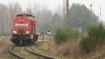 298 335-1 am 08.12.09 auf der Industriebahn Eberswalde  ...