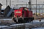 BR 298 298 325 auf dem Weg zur Arbeit vom Hbf Stralsund zum Stralsunder Stadthafen am 08.01.2010