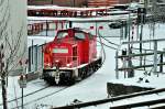 BR 298 298 325 bei der Arbeit Stralsunder S�dhafen am 08.01.2010