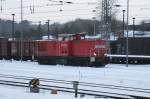 BR 298 298 316-1 rangiert am 08.02.2010 im Bahnhof Eberswalde