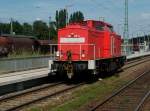 BR 298 Fast t�glich sieht man 298 318 nachmittags als Lz von Mukran nach Stralsund fahren,so auch am 28.Juli 2010 als Sie durch Bergen/R�gen fuhr