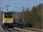 BR 3000 Der IR Liers-Luxemburg f�hrt am 26.01.10 durch die leicht gezuckerte Landschaft in Enscherange. (Jeanny)