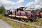 Warten auf den Schneidbrenner. CFL 3609 wartet in Hollerich auf ...