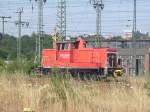 BR 363 Br 363 722-0 rangiert mit flottem Tempo in der Einfahrgruppe-S�d des Rangierbahnhofs Fulda. (20.07.2010)