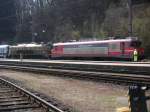 BR 363 Eine 363 und eine 362 in Doppeltraktion bei der Ankunft mit dem Intercity Croatia in Spielfeld/Stra� am 31.3.2008