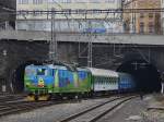 Die 363 078 am 03.04.2010 mit einem OS bei der ...