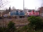 Eine Br 365 und eine Br 364 auf dem Gel�nde ...