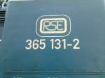 BR 365 Die Betriebsnummer der Br 365 der RSE