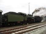 BR 38 Die beiden P8 BR 38 3199 und 638.1301 in Neuenmark-Wirsberg am Fu�e der 'Schiefen Ebene' am 20. September 2008