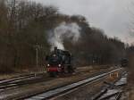 BR 38 Die 38 1301 am 13.12.2009 bei einer Rangierfahrt in Eggenfelden. 