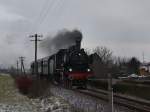 Die 38 1301 am 13.12.2009 mit einem Sonderzug unterwegs auf ...