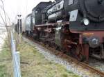 Triebwerk der P8 2455, Aufnahme vom 08.04.2009 im Bahnhof Laupheim ...