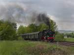 BR 38 Die 38 1301 am 23.05.2010 mit einem Pendelzug unterwegs auf der Schiefen Ebene. 